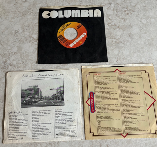 BRUCE SPRINGSTEEN 45rpm 7" Lot: Glory Days, My Hometown, Dancing In The Dark - Picture 2 of 4