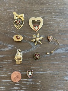 Vintage Women of the Moose Pins/Charm-Lot Of 8
