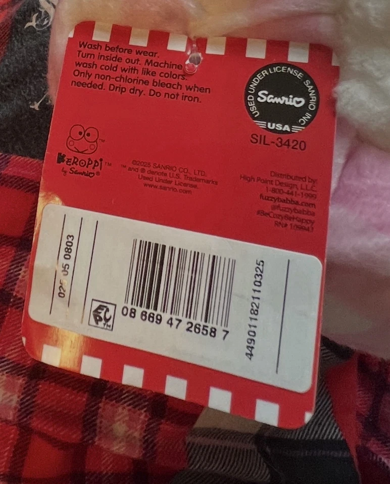 NUEVO CON ETIQUETAS KEROPPI Zapatillas de Dormitorio Rosa/Blanco Rana En la Parte Superior Zapato Talla 8-10 LINDO Foto 4 de 4