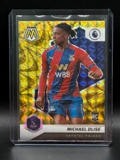 2021-22 Panini Mosaic EPL Mosaic Reactive Gold #136 Michael Olise Crystal Palace