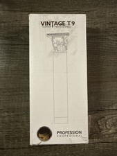 Vintage T9 Professional Hair Trimmer Rechargeable Cordless, Stainless Steel