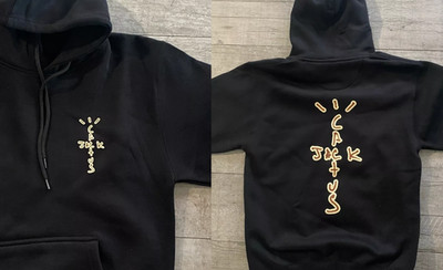 Cactus Jack Travis Scott Black 2 Sided Hoodie Full Size S-5XL