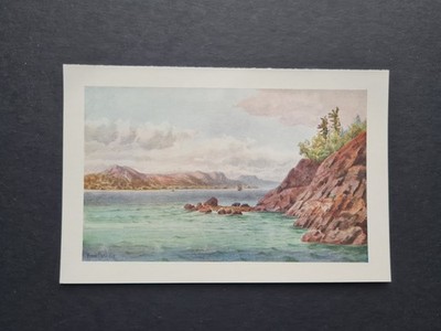 Antique 1907 print - St Lawrence River near Sillery Cove- Canada - Mower Martin