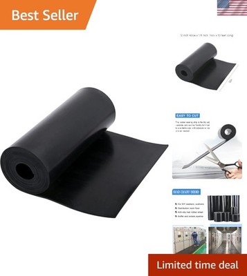 Neoprene Rubber Sheet Roll - 1/8'' Thick, 12'' Wide, 10 Feet Long for DIY Projects