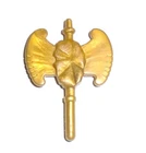 F9 Action Figure 1986 TONKA  Rock Lords Brimstone         Gold Battle Axe Weapon