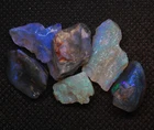 Australia Natural LIGHTNING RIDGE OPAL Specimen Rough Lot 51.50cts