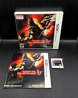 Resident Evil: The Mercenaries 3D (Nintendo 3DS, 2011) CiB Tested & Working!