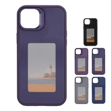 Ink Screen Phone Case DIY NFC Photo Display Smart Phone Case Anti Drop TPU Phone