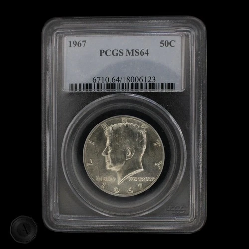 1966 Kennedy Half Dollar PCGS MS64 40% Silver  -E0137