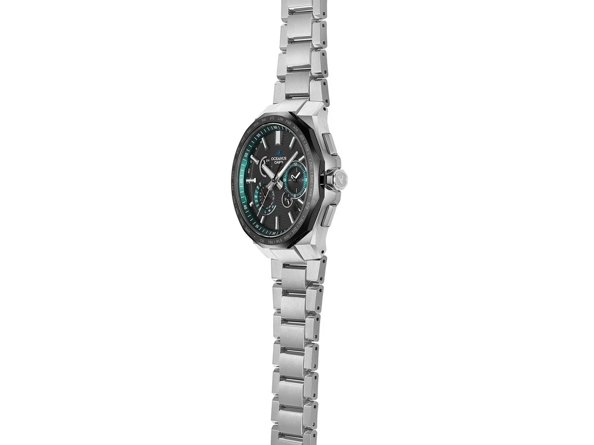 Reloj solar para hombre CASIO OCEANUS OCW-T6000A-1AJF negro titanio radio nuevo