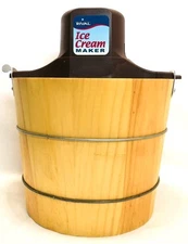 Vintage Rival Ice Cream Maker 5qt Electric Wood Bucket 8550 TESTED