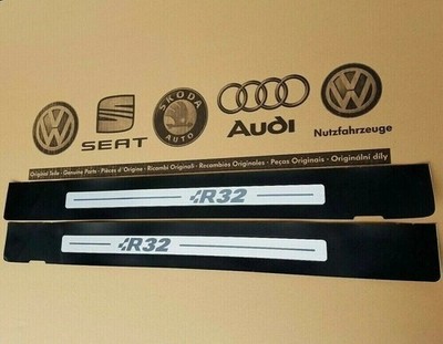 Original VW Golf 4 IV Mk4 R32 Entry Door Sills Strips ''R32'' Sticker Film 2 DOOR