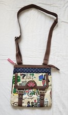 Lily Bloom Shopaholic Paris Dog, Cafe Crossbody Bag Purse Strape Wear, READ