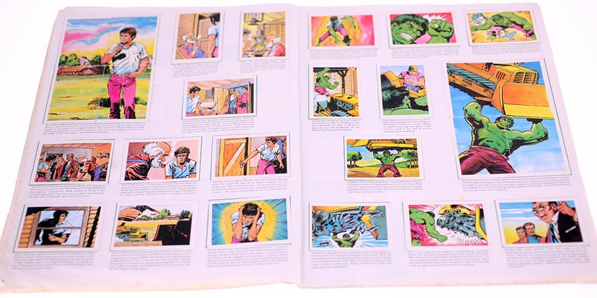 The Incredible Hulk 1979 sticker album-COMPLETE and SUPER