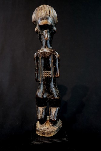 Art Africain - Authentique Epoux Mystique Baoulé Blolo Bian sur Socle 31,5 Cms - Photo 5 sur 14