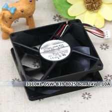 3110KL-05W-B39 8025 8cm 24V 0.10A 3-pin double ball silent cooling fan
