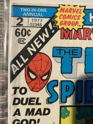 Marvel Two IN One Annual 2 The Chose & Spider-Man Death De Thanos - Photo 2/12