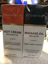 Anti Cellulite Massage Oil & Hot Cream Massage Gel 8.8 oz Sealed