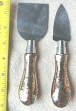 Gourmet Cheese Knife and Spreader set stainless blades FREE shipping 