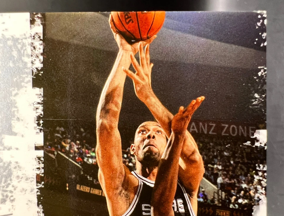 2005 Upper Deck Slam Dunk Swatches Tim Duncan NM+ NBA Game Worn Spurs Jersey - Image 3 of 4