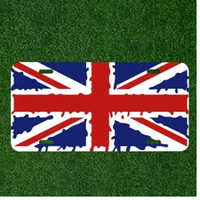 Custom Car License Plate Auto Tag With Creative Paint United Kingdom Flag NEW