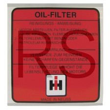 Aufklebersatz Mc Cormick Oldtimer Traktor Schlepper Ölfilter 15402196