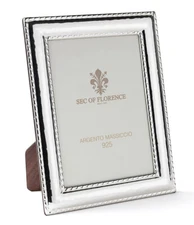 7"x5" in Solid 925 Sterling Silver Photo Picture Frame* 7228 / 13×18 USA