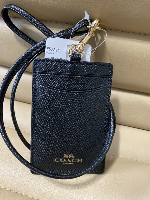 coach lanyard with id holder