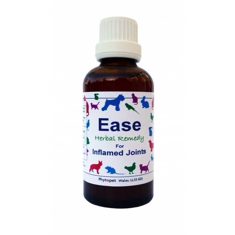 Phytopet Herbal Remedies Ease 30ml Dog Cat anti-inflammatory joints muscle
