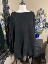 Vince Camuto New Black Cable Knit Shawl