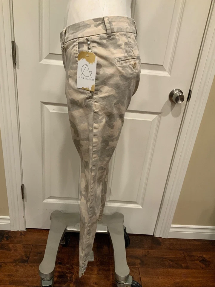 Pantalones con tachuelas Mason’s Forte Dei Marmi Jaqueline Curvie color tostado camuflaje, talla 42 (Italia) Foto 4 de 4