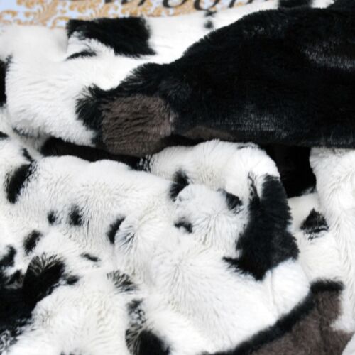 Cow Print Faux Fur Throw Blanket Double-Sided - Warm Fluffy Blanket Farmhouse - Picture 36 of 78