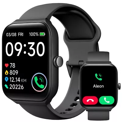 TOOBUR 2025 Smart Watch For Men/Women, Waterproof Smartwatch Bluetooth iPhone Android