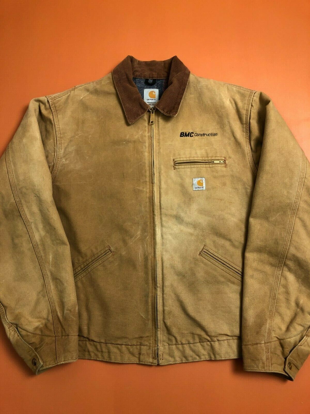 Vintage 90s Carhartt Detroit Blanket Lined Work Jacket Made in USA Wip |  XXXL