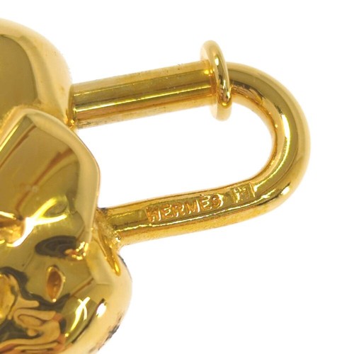 Auth HERMES Elephant Motif Cadena Lock Bag Charm Gold Accessory with box F/J - Picture 9 of 19