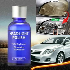 Car Headlight Lens Restoration Fluid Repair Kit Plastic Light Polish Liquid