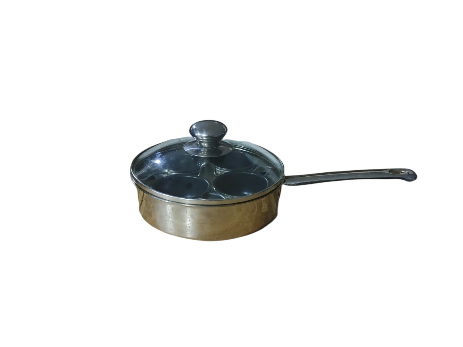 4 Egg Poacher Pan Stainless Steel Poached Cooker Induction 18/10 Cooktop eBay