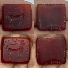 Genuine Ancient Roman Carnelian Stone Intaglio Seal Circa 1st - 3rd Century AD