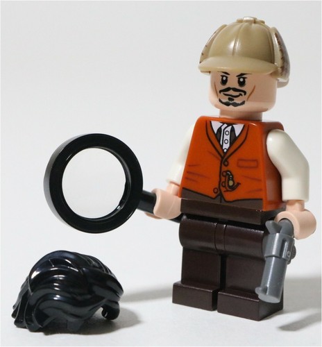 DETECTIVE CUSTOM SHERLOCK HOLMES MINIFIGURE (MOC) BUILT OF LEGO PARTS | eBay