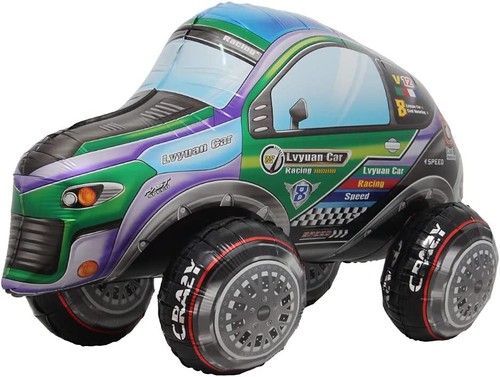 XXL RACING CARS GLOBOS DE PELÍCULA - Coches de carreras coches globos fiesta decoración cumpleaños - Imagen 13 de 25