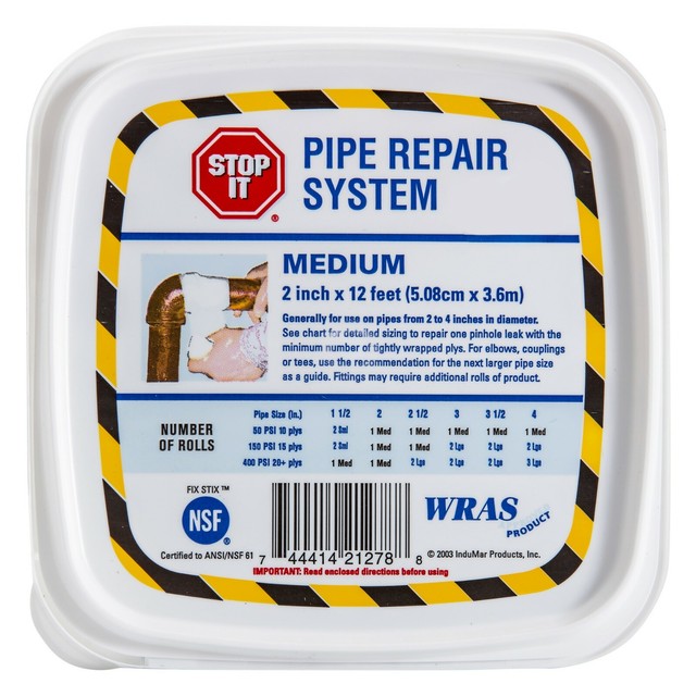 Stop It Medium Pipe Repair System 2 Inch X 12 Feet for sale online eBay