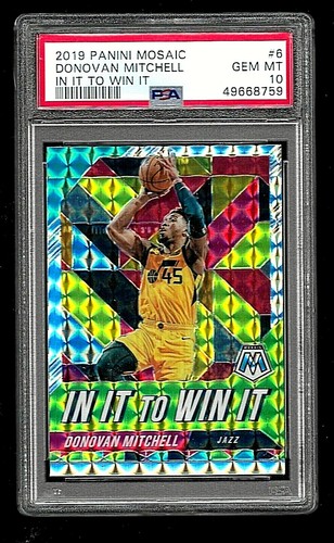 2019 PANINI MOSAIC BASKETBALL #6 DONOVAN MITCHELL PSA 10 POP 10 IN IT TO WIN IT - 第 1/5 張圖片