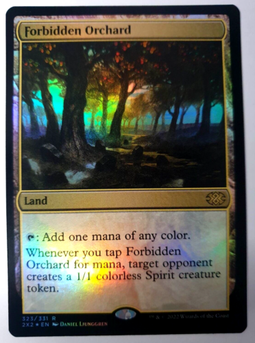 MTG: Double Masters 2022 - Forbidden Orchard - FOIL Rare - #323 - NM - Picture 1 of 1