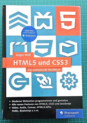 3 Fachbücher HTML5 und CSS3, Programmieren in Java 7, Powershell, Power Shell
