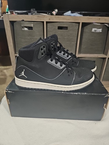 Nike Air Jordan Air 1 Flight 2 Black Basketball Shoes 555798-003 Men's Size 8 - Picture 5 of 6