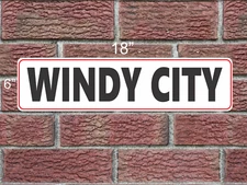 Windy City 6x18 Metal Sign