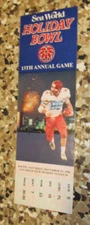 1990 Sea World San Diego Holiday Bowl BYU vs. Texas A&M Football Ticket Stub