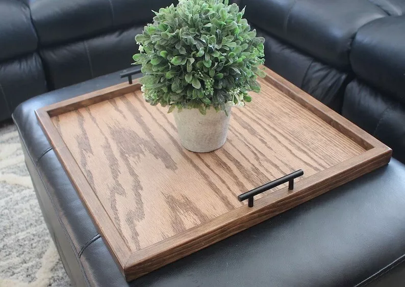 Ottoman with tray table deals