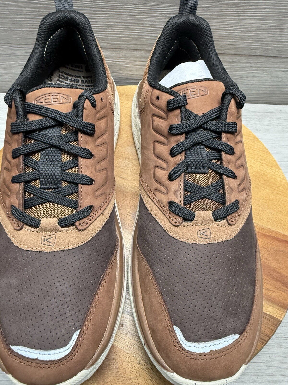 Scarpe da passeggio Keen WK400 in pelle bisonte tostato marrone cocco 1028171 taglia 9