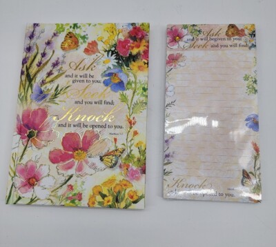 (Set Of 2) Pooch & Sweetheart Journal & Notepad Ask Seek Knock Matthew 7:7